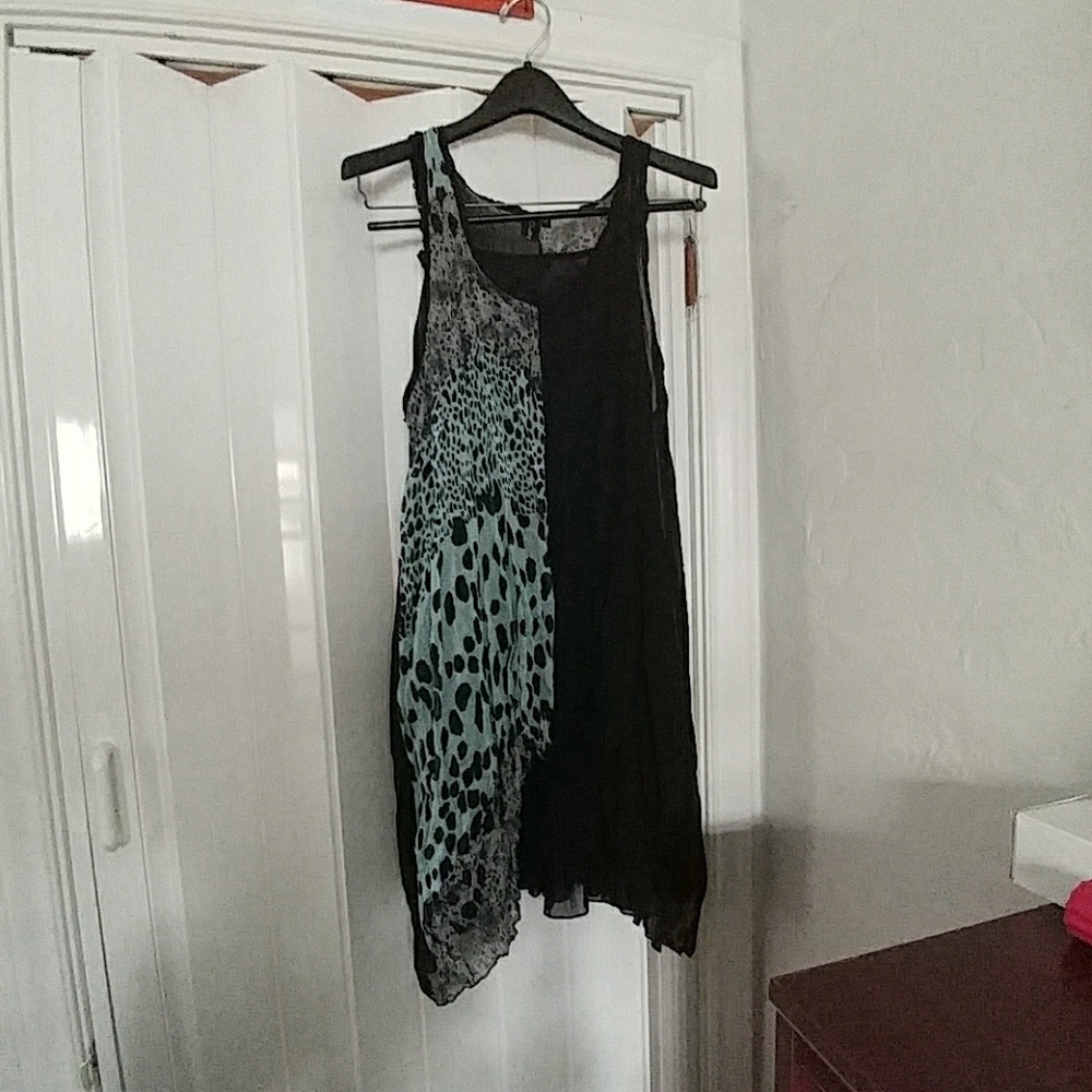 Multi color 2 piece dress